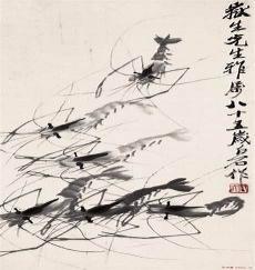 齐白石的虾里描绘了什么